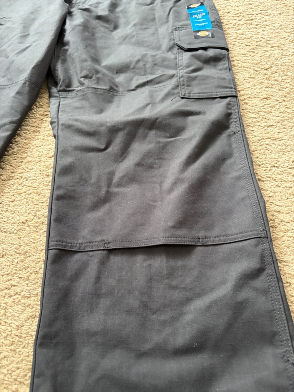 Dickies DuraTech Ranger Pant Relaxed Straight Fit Black Utility Work Flex 42x30 - Picture 4 of 11